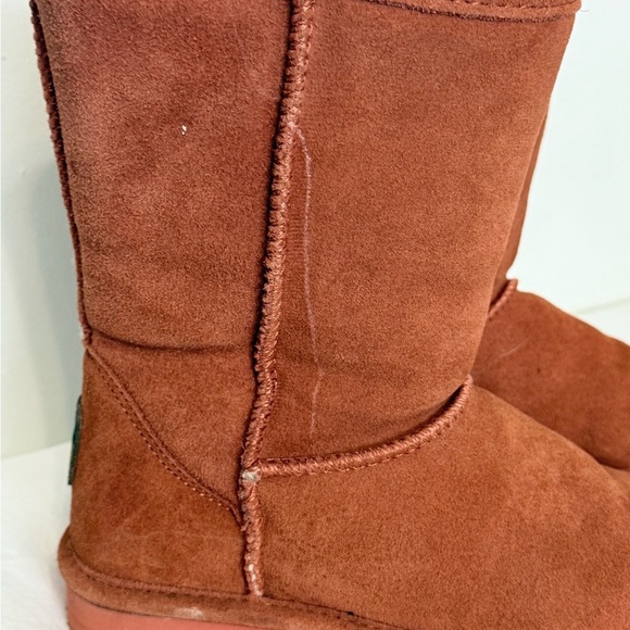 Bearpaw Women’s Sheepskin Boots Size 6 – Terracotta Mid-Calf - Picture 4 of 11